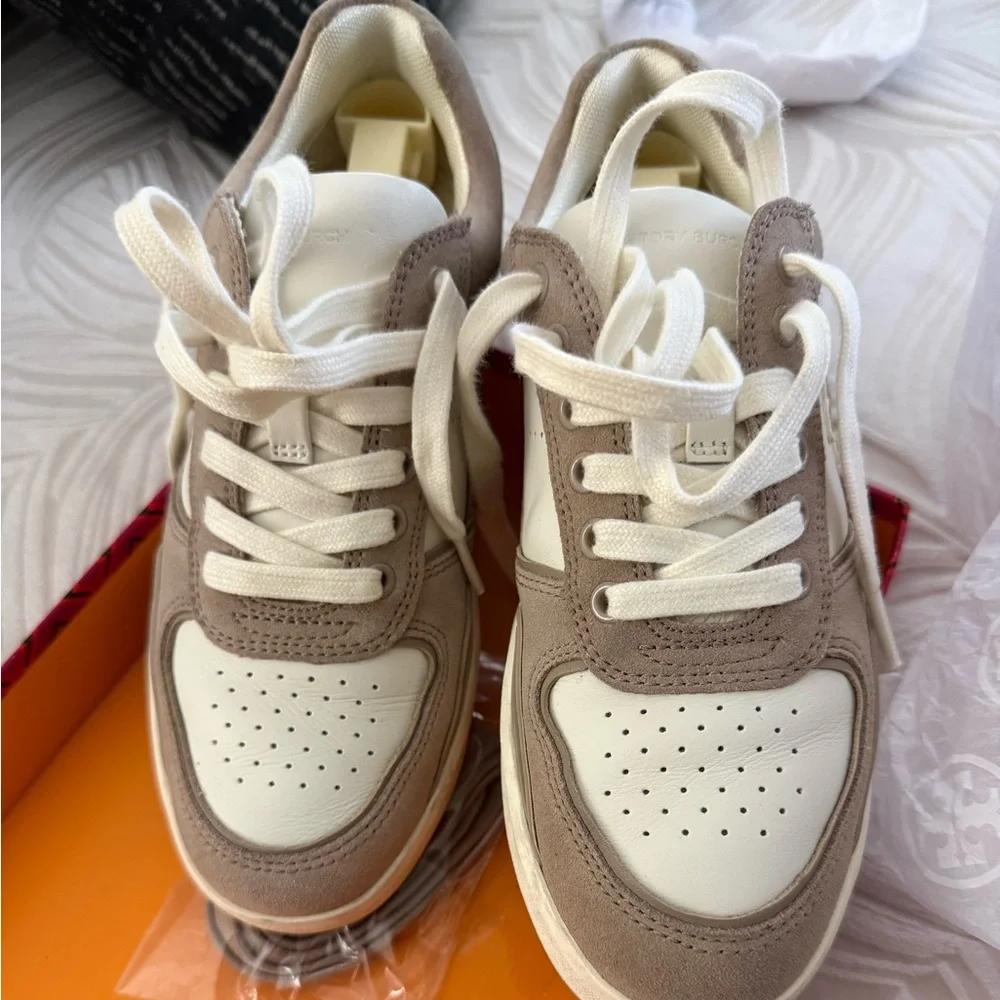 Tory Burch Clover Court Sneakers - Picture 1 of 8